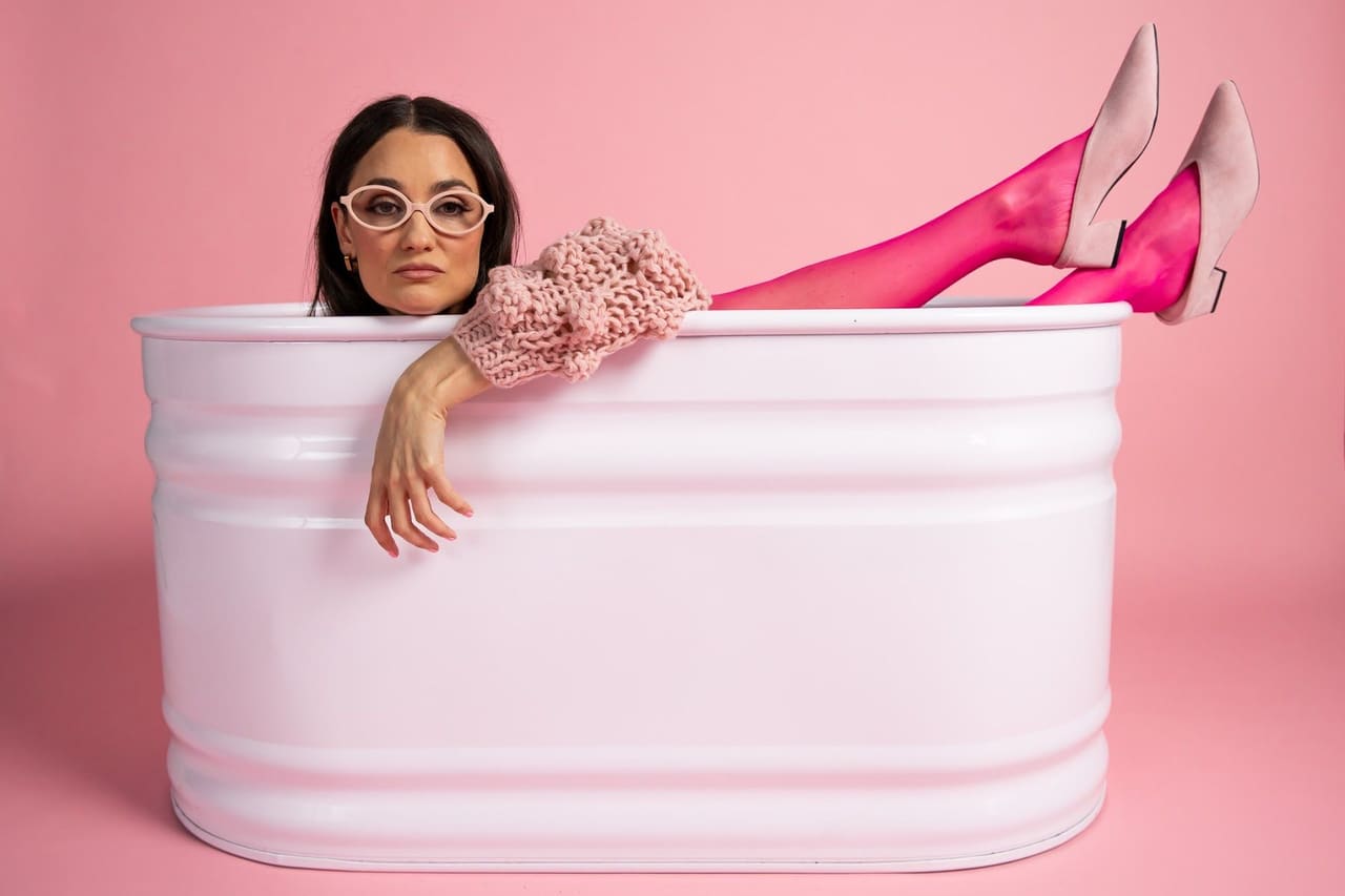 Lying in a bathtub