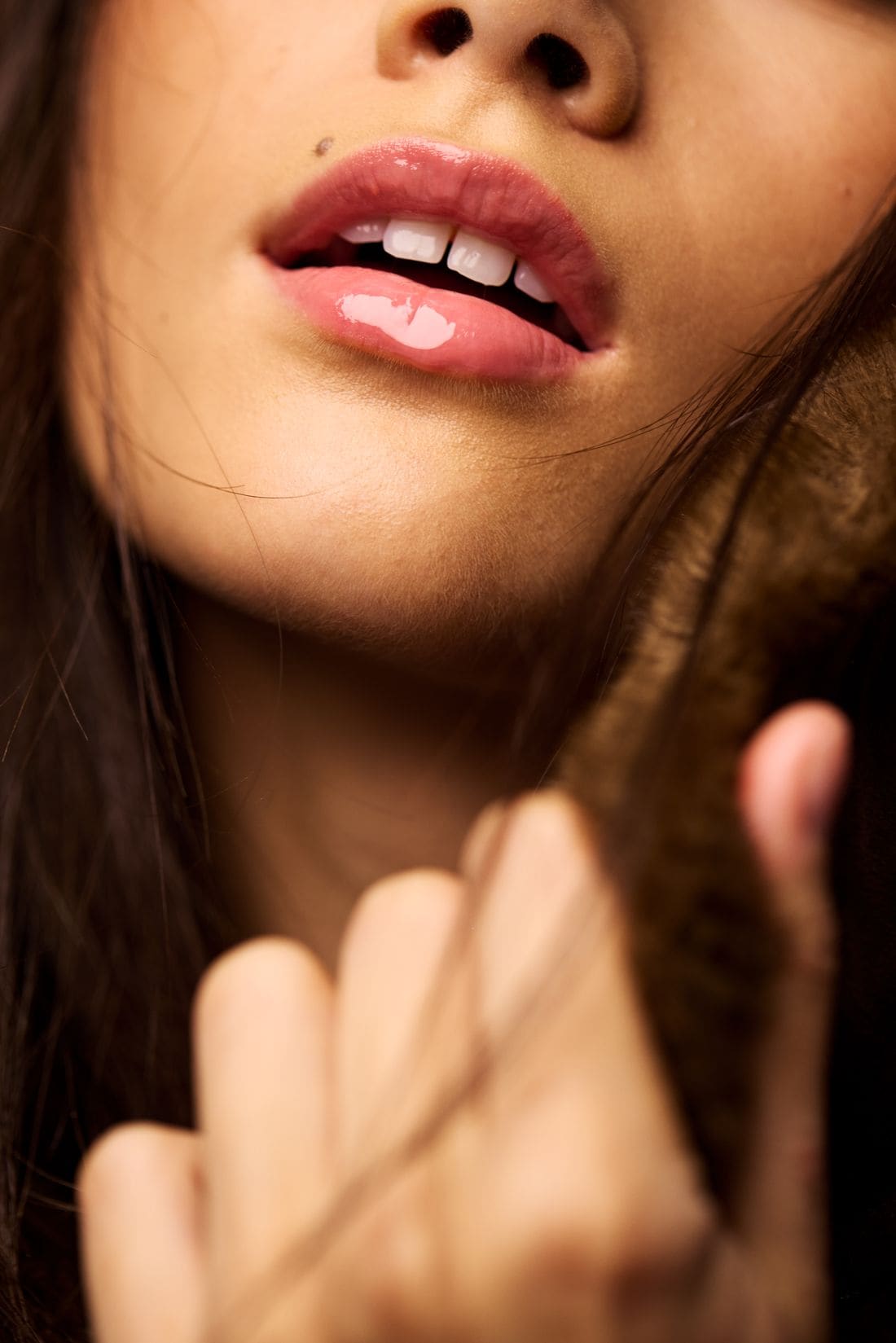 Lips, close up